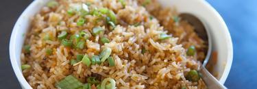 Thai fried rice topped with fresh herbs — the Sala Thai menu page